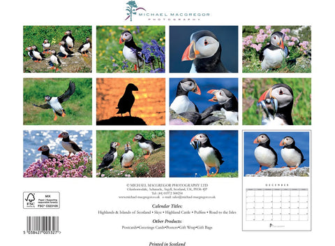 Michael MacGregor 2025 Puffins Calendar