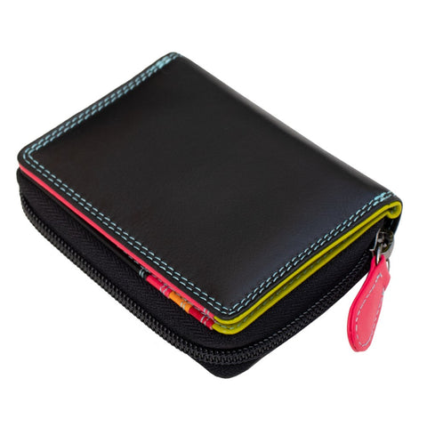 Small Black Multi Colour Purse