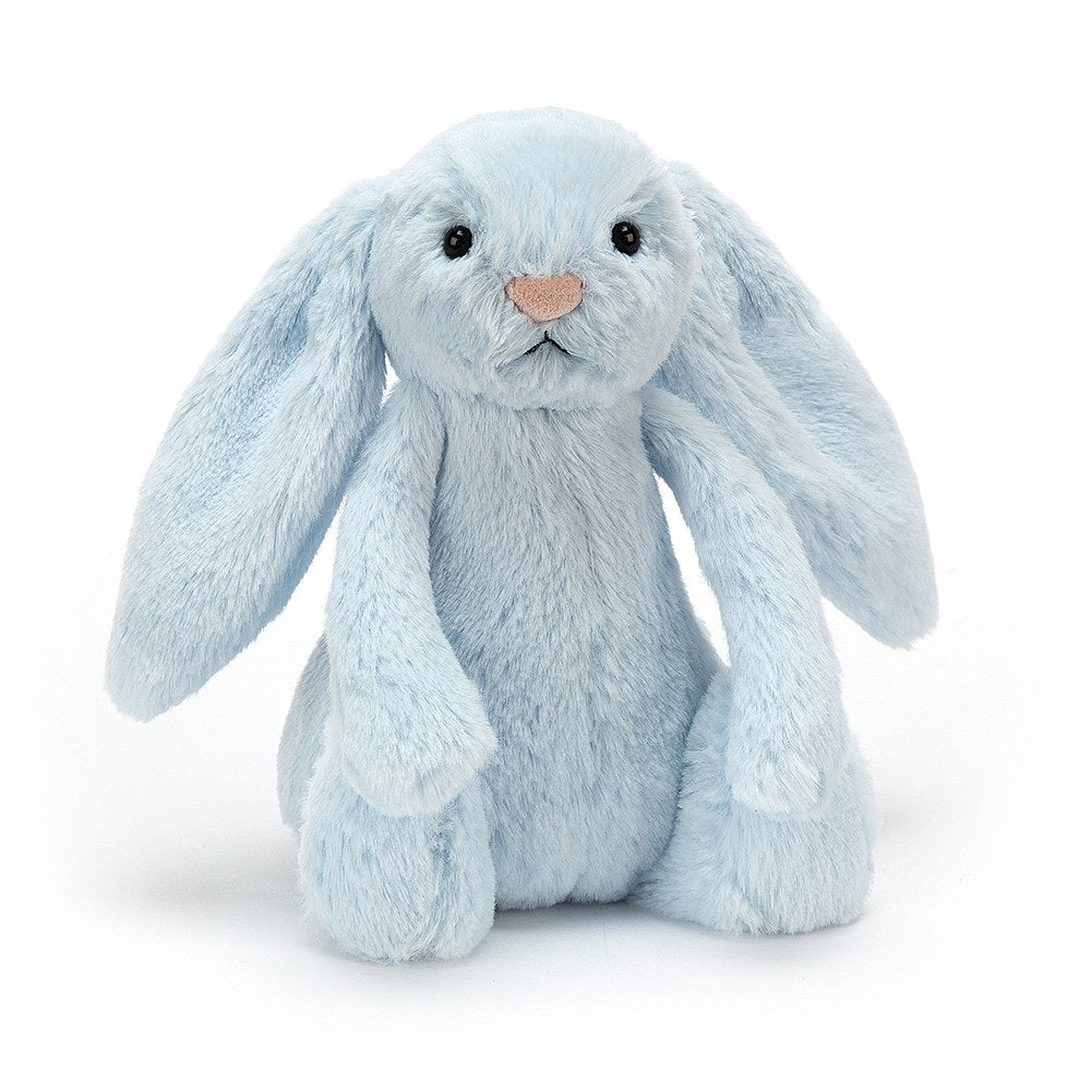 Jellycat bashful blue bunny rattle