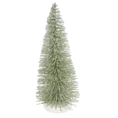 Green Glittered Bristle Tree