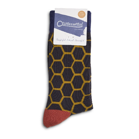 Mustard Hive Mens Socks