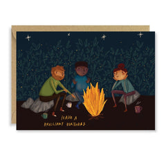 Bonfire Birthday Card