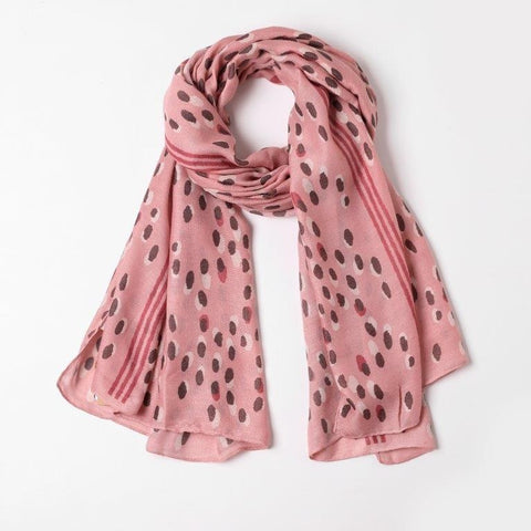 Shadow Spotty Scarf Pink