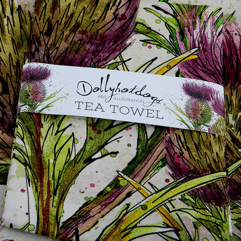 Thistle Tea Towel