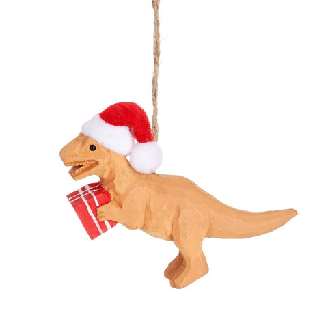 T Rex with Present Decoration